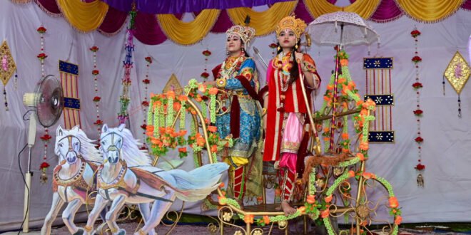 शांतिवन आबूरोड में जन्माष्टमी की भव्य झांकी | राजयोग साधना से जीवंत बने श्रीकृष्ण के पात्र